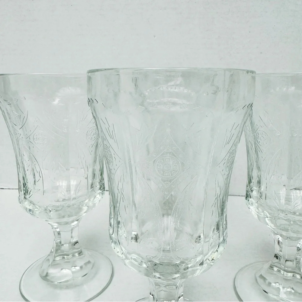 Indiana Glass - Clear Madrid Goblets Set of 4